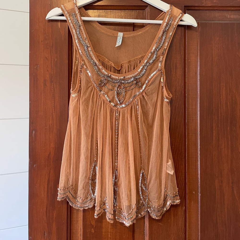 Free people sequin top